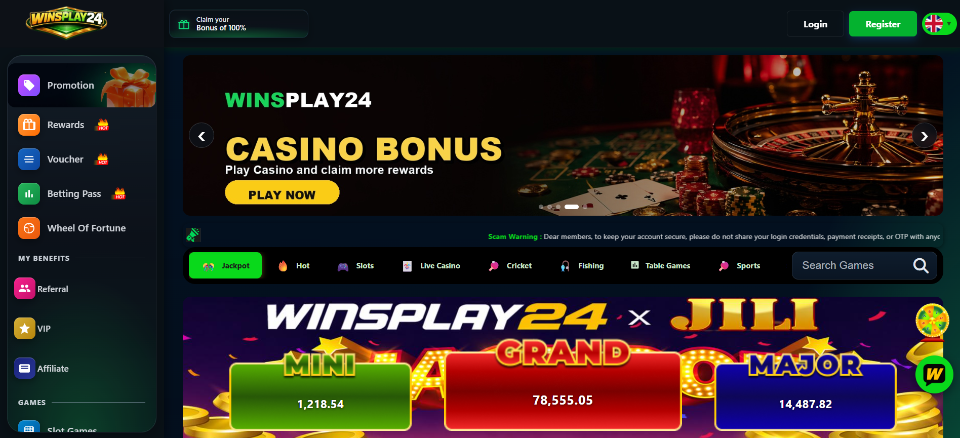 winsplay24.com demo preview